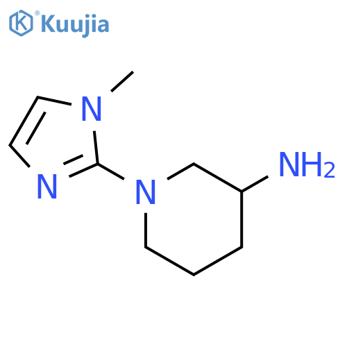 3-Piperidinamine, 1-(1-methyl-1H-imidazol-2-yl)- structure