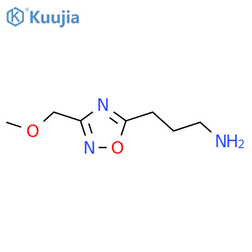 3-[3-(Methoxymethyl)-1,2,4-oxadiazol-5-yl]propan-1-amine structure
