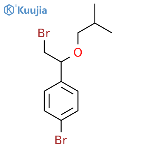 1-bromo-4-2-bromo-1-(2-methylpropoxy)ethylbenzene structure