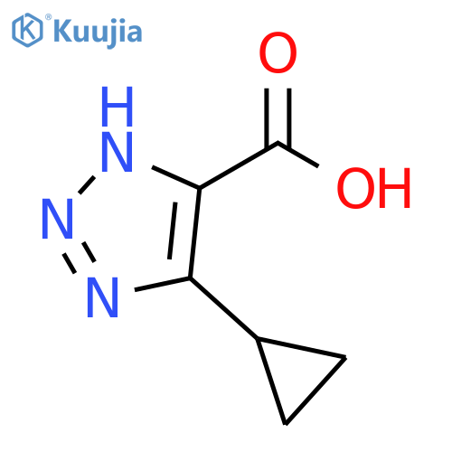 4-cyclopropyl-1H-1,2,3-triazole-5-carboxylic acid structure