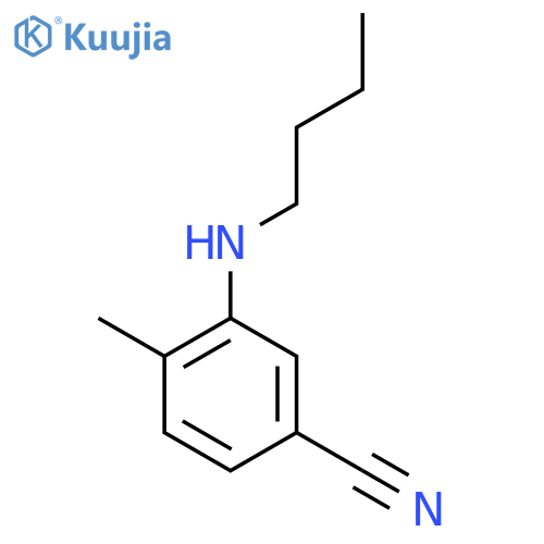 3-(Butylamino)-4-methylbenzonitrile structure
