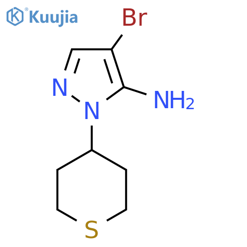 4-Bromo-1-(thian-4-yl)-1h-pyrazol-5-amine structure