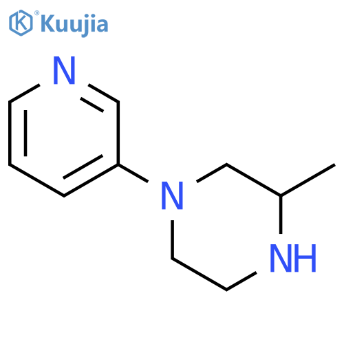 3-Methyl-1-(3-pyridinyl)piperazine structure