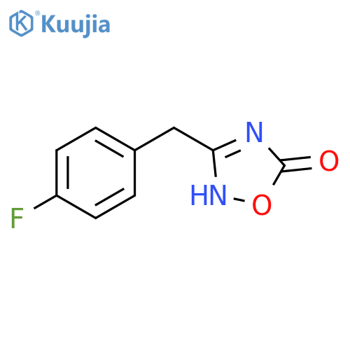 3-(4-fluorophenyl)methyl-1,2,4-oxadiazol-5-ol structure