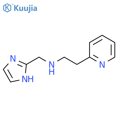 [(1H-imidazol-2-yl)methyl][2-(pyridin-2-yl)ethyl]amine structure