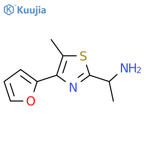 1-[4-(Furan-2-yl)-5-methyl-1,3-thiazol-2-yl]ethan-1-amine structure