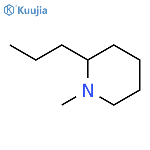 (+-)-1-Methyl-2-propyl-piperidin structure