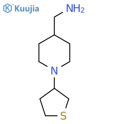 1-[1-(thiolan-3-yl)piperidin-4-yl]methanamine structure