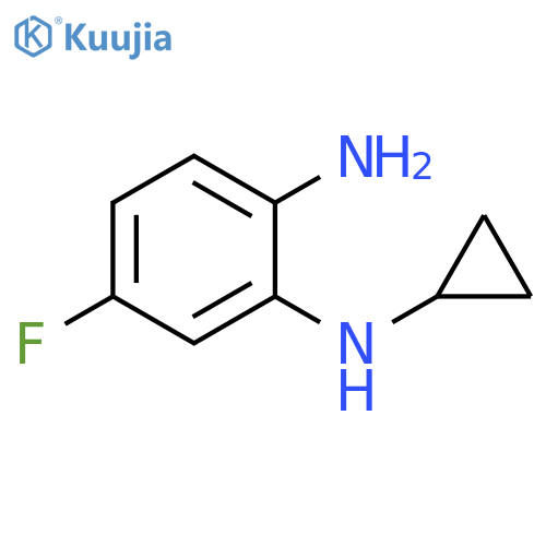 1-N-cyclopropyl-5-fluorobenzene-1,2-diamine structure