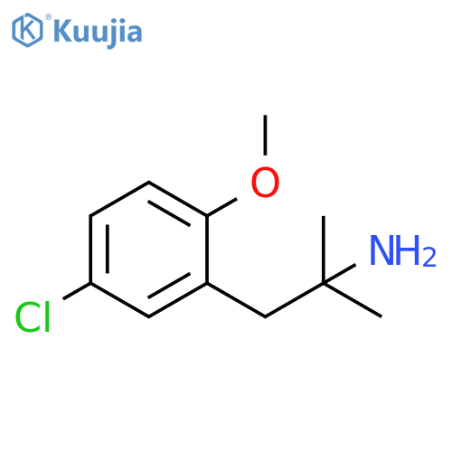 1-(5-chloro-2-methoxyphenyl)-2-methylpropan-2-amine structure