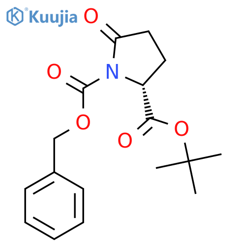1-O-Benzyl 2-O-tert-butyl (2R)-5-oxopyrrolidine-1,2-dicarboxylate structure