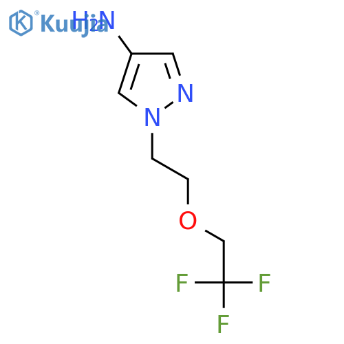 1-[2-(2,2,2-trifluoroethoxy)ethyl]-1H-pyrazol-4-amine structure