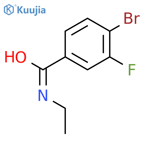 4-bromo-N-ethyl-3-fluorobenzamide structure