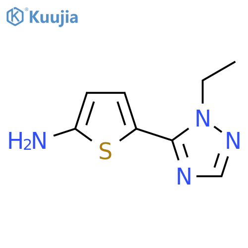 5-(1-ethyl-1H-1,2,4-triazol-5-yl)thiophen-2-amine structure
