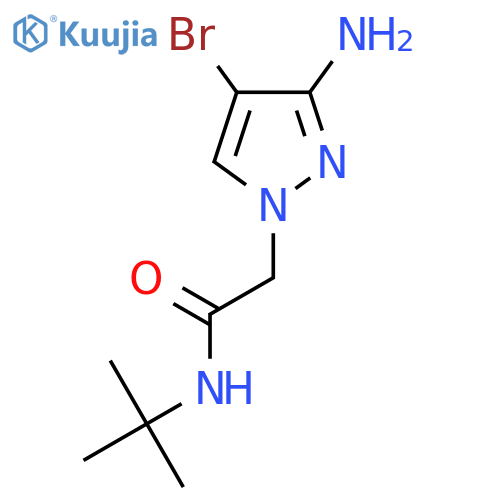 2-(3-Amino-4-bromo-1h-pyrazol-1-yl)-N-(tert-butyl)acetamide structure