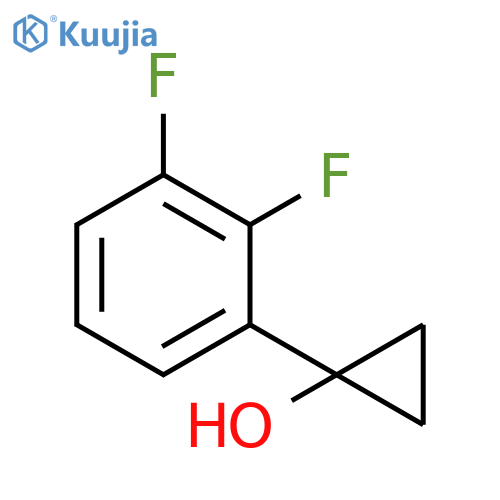 1-(2,3-difluorophenyl)cyclopropan-1-ol structure