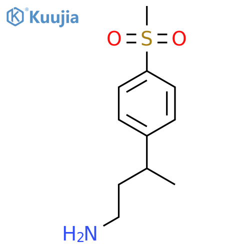 3-(4-methanesulfonylphenyl)butan-1-amine structure