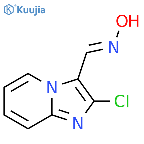 N-({2-chloroimidazo1,2-apyridin-3-yl}methylidene)hydroxylamine structure