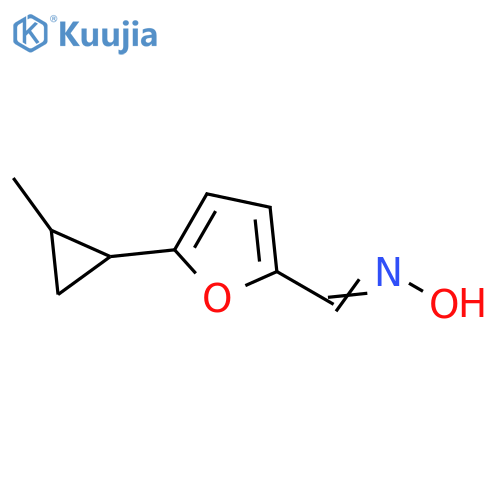 N-{5-(2-methylcyclopropyl)furan-2-ylmethylidene}hydroxylamine structure