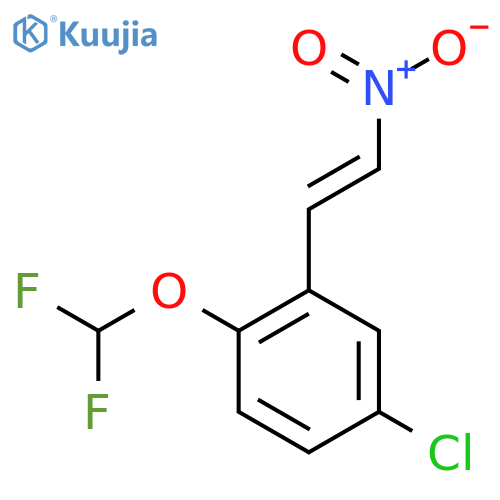 4-chloro-1-(difluoromethoxy)-2-(2-nitroethenyl)benzene structure