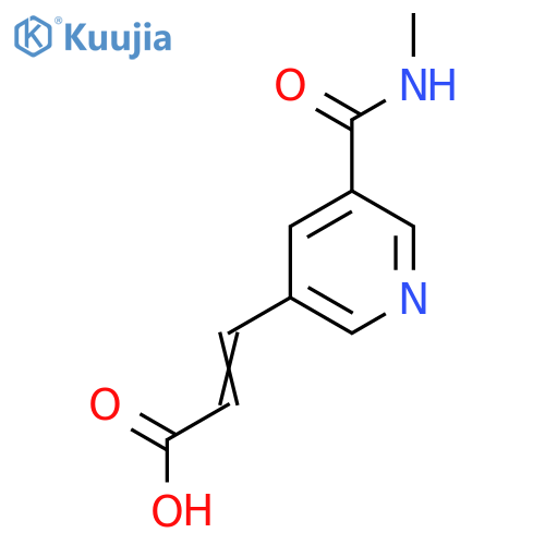 3-5-(methylcarbamoyl)pyridin-3-ylprop-2-enoic acid structure