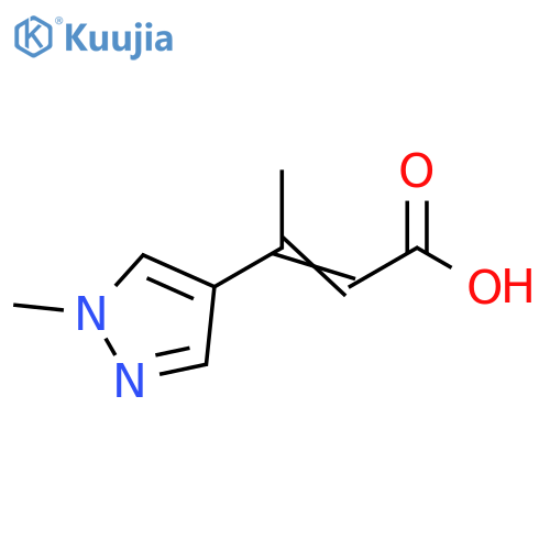 3-(1-methyl-1H-pyrazol-4-yl)but-2-enoic acid structure