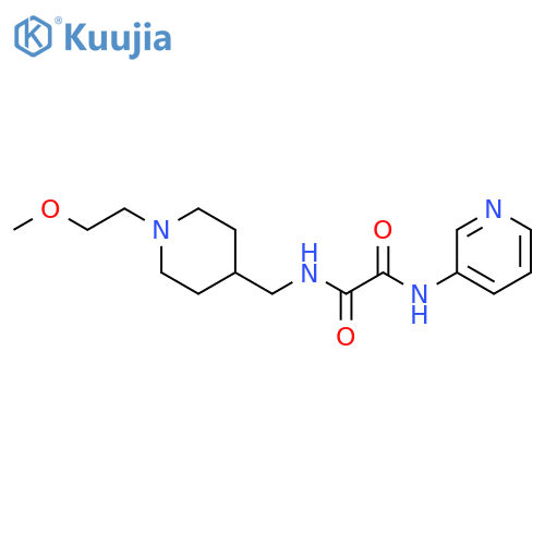 N-{1-(2-methoxyethyl)piperidin-4-ylmethyl}-N'-(pyridin-3-yl)ethanediamide structure