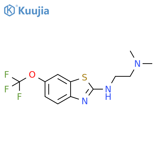 N-[2-(dimethylamino)ethyl]-6-(trifluoromethoxy)-1,3-benzothiazol-2-amine structure