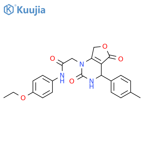 N-(4-ethoxyphenyl)-2-4-(4-methylphenyl)-2,5-dioxo-1H,2H,3H,4H,5H,7H-furo3,4-dpyrimidin-1-ylacetamide structure