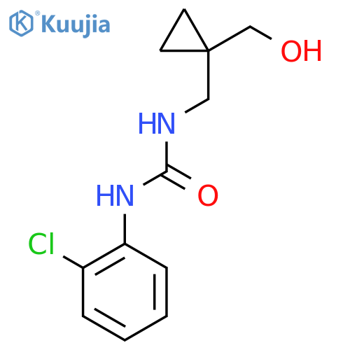 1-(2-chlorophenyl)-3-{[1-(hydroxymethyl)cyclopropyl]methyl}urea structure