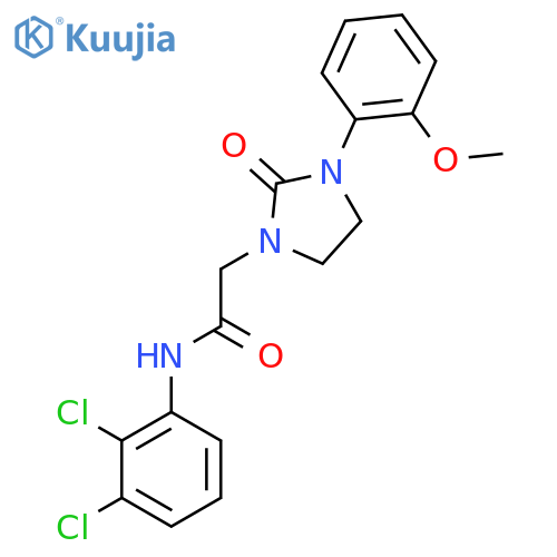N-(2,3-dichlorophenyl)-2-3-(2-methoxyphenyl)-2-oxoimidazolidin-1-ylacetamide structure