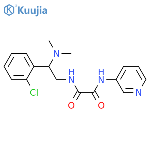 N-[2-(2-chlorophenyl)-2-(dimethylamino)ethyl]-N'-(pyridin-3-yl)ethanediamide structure