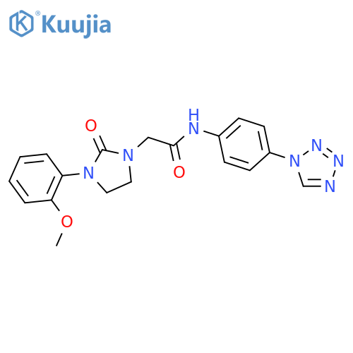 2-3-(2-methoxyphenyl)-2-oxoimidazolidin-1-yl-N-4-(1H-1,2,3,4-tetrazol-1-yl)phenylacetamide structure