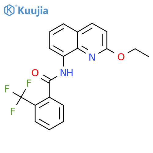 N-(2-ethoxyquinolin-8-yl)-2-(trifluoromethyl)benzamide structure