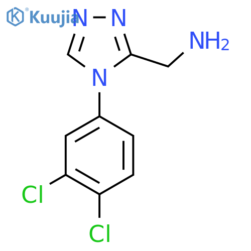 4-(3,4-dichlorophenyl)-4H-1,2,4-triazol-3-ylmethanamine structure