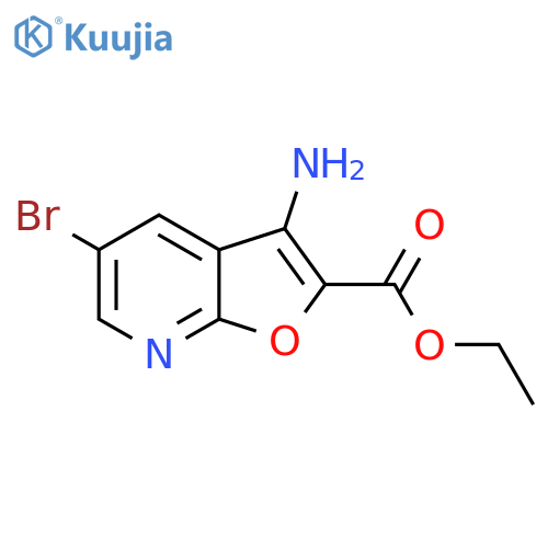 Ethyl 3-amino-5-bromofuro[2,3-b]pyridine-2-carboxylate structure