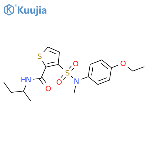 N-(butan-2-yl)-3-[(4-ethoxyphenyl)(methyl)sulfamoyl]thiophene-2-carboxamide structure