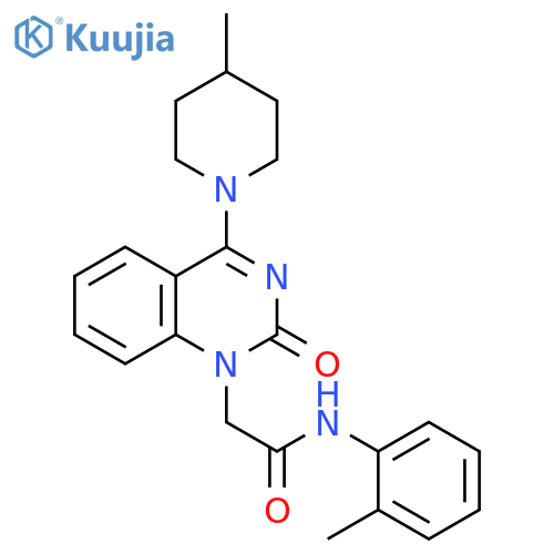 N-(2-methylphenyl)-2-[4-(4-methylpiperidin-1-yl)-2-oxo-1,2-dihydroquinazolin-1-yl]acetamide structure