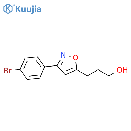 3-(3-(4-bromophenyl)isoxazol-5-yl)propan-1-ol structure