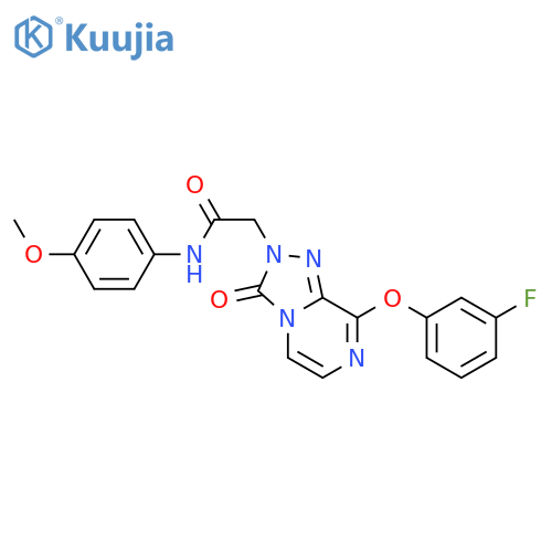 2-[8-(3-fluorophenoxy)-3-oxo-2H,3H-[1,2,4]triazolo[4,3-a]pyrazin-2-yl]-N-(4-methoxyphenyl)acetamide structure