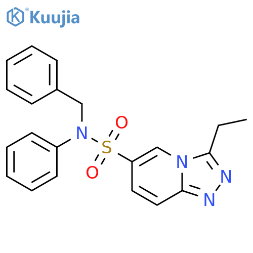 N-benzyl-3-ethyl-N-phenyl-1,2,4triazolo4,3-apyridine-6-sulfonamide structure