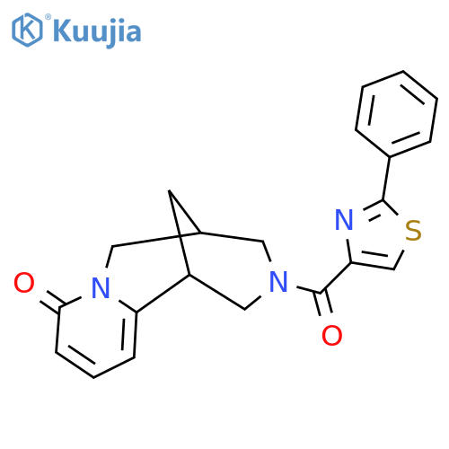 11-(2-phenyl-1,3-thiazole-4-carbonyl)-7,11-diazatricyclo7.3.1.0^{2,7}trideca-2,4-dien-6-one structure