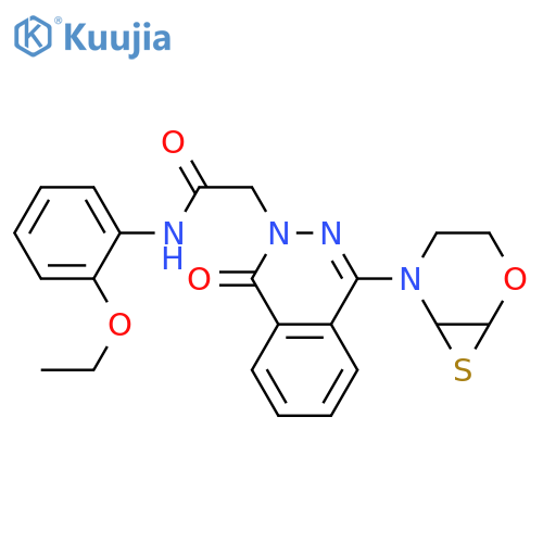 N-(2-ethoxyphenyl)-2-[1-oxo-4-(thiomorpholin-4-yl)-1,2-dihydrophthalazin-2-yl]acetamide structure