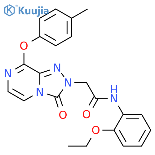 N-(2-ethoxyphenyl)-2-[8-(4-methylphenoxy)-3-oxo-2H,3H-[1,2,4]triazolo[4,3-a]pyrazin-2-yl]acetamide structure