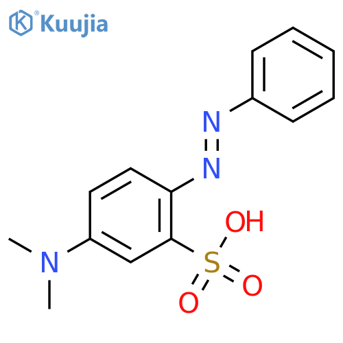 Benzenesulfonic acid,5-(dimethylamino)-2-(2-phenyldiazenyl)- structure