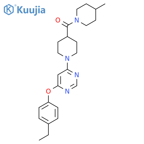 4-(4-ethylphenoxy)-6-[4-(4-methylpiperidine-1-carbonyl)piperidin-1-yl]pyrimidine structure