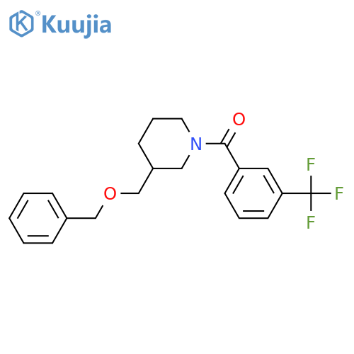 3-(benzyloxy)methyl-1-3-(trifluoromethyl)benzoylpiperidine structure