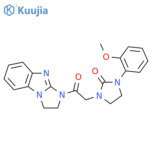 1-(2-methoxyphenyl)-3-(2-oxo-2-{2,5,7-triazatricyclo6.4.0.0^{2,6}dodeca-1(8),6,9,11-tetraen-5-yl}ethyl)imidazolidin-2-one structure
