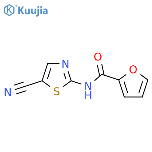 N-(5-cyano-1,3-thiazol-2-yl)furan-2-carboxamide structure
