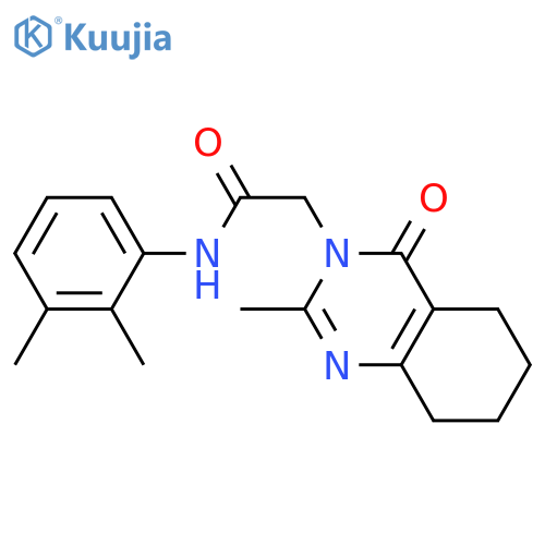N-(2,3-dimethylphenyl)-2-(2-methyl-4-oxo-3,4,5,6,7,8-hexahydroquinazolin-3-yl)acetamide structure